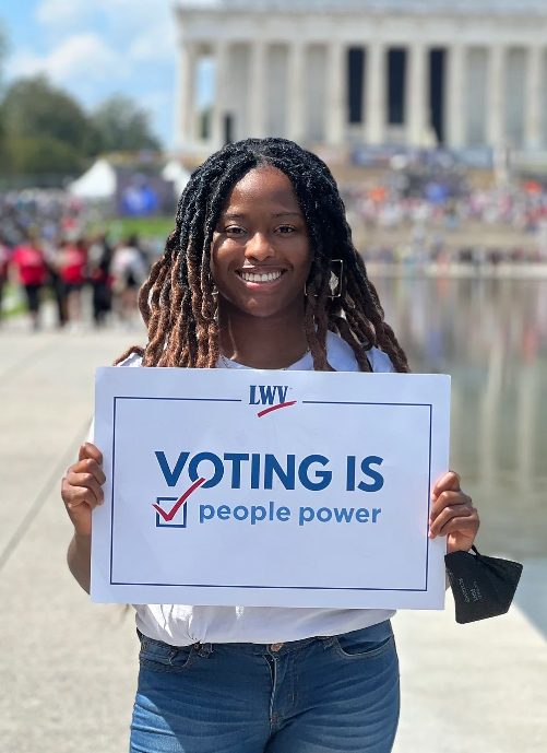 LWV Voting Rights image: Voting is people power